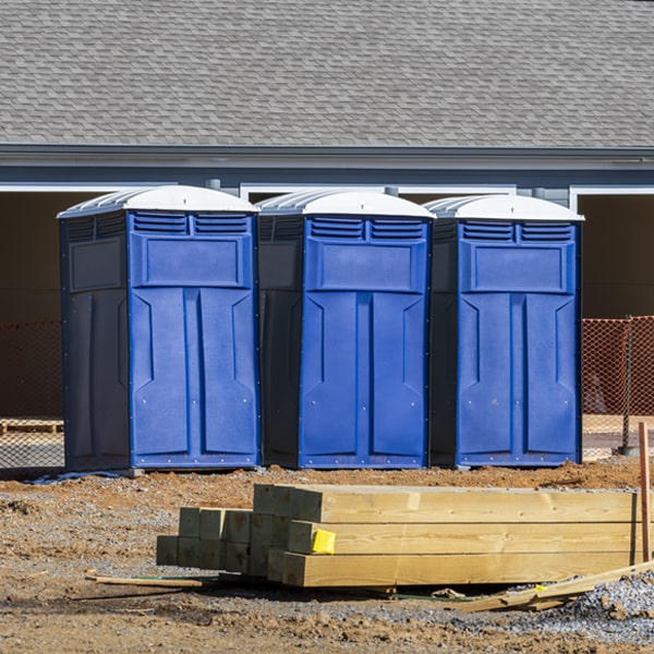 can i customize the exterior of the portable restrooms with my event logo or branding in Onaga